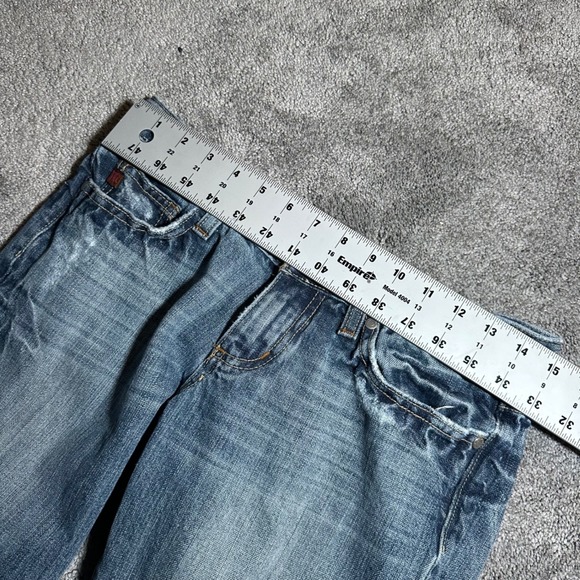 Miss Me Bootcut Jeans Women Size 28 (Fit 30x31.5) Blue Embroidered Low Rise Y2K - Picture 11 of 15